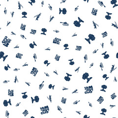 STOP WAR - vector seamless pattern of inscription doodle handwritten on theme of world peace. Anti-war background