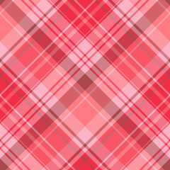 Seamless pattern in lovely red and pink colors for plaid, fabric, textile, clothes, tablecloth and other things. Vector image. 2