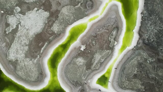 aerial view of beautiful landscape of yadan landform in gansu province