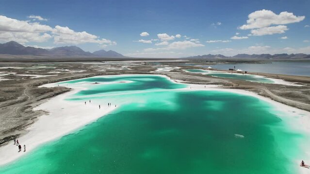 aerial view of beautiful landscape of yadan landform in gansu province