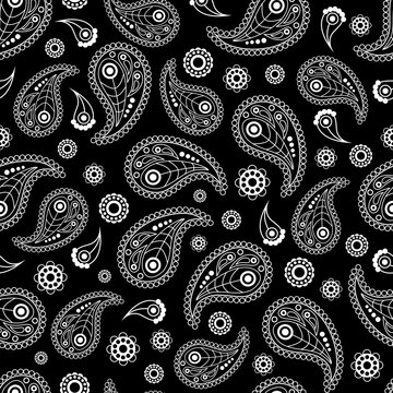 Seamless pattern with ornaments for bandana