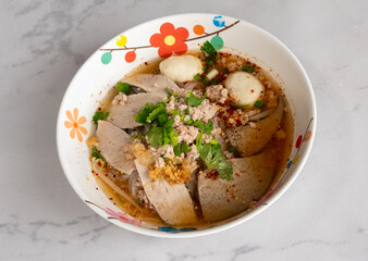 Thai Mixed Noodle Soups and desserts 