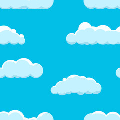 Seamless background with clouds