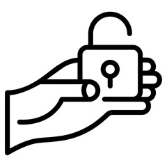 A lock line vector download 