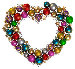 christmas balls wreath