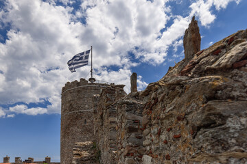 Perimeter of Kavala Byzantine Castle is closed off by transverse wall 449 metres in length, which...