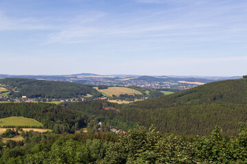 Fototapeta na wymiar View from maly stozec in czech republic