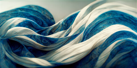 Swirling white and blue background