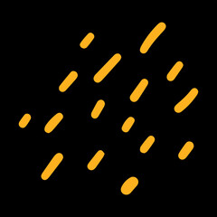 Vector doodle hatch illustration abstract shape, retro bright hand drawn, Abstract comic icon, flat cartoon in children's style