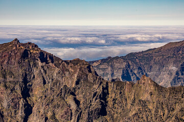 Fototapeta na wymiar View from Pico Ruivo, Maderia 