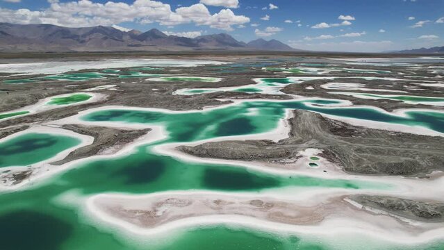 aerial view of beautiful landscape of yadan landform in gansu province