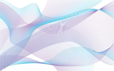Abstract vertical wavy stripes on white background isolated. Vector illustration EPS 10. Colourful waves with lines