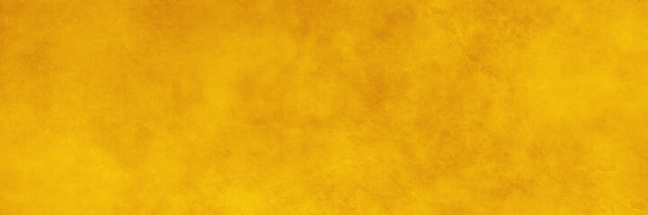 Panorama view yellow paper texture. Gold background or texture and gradients shadow. gold polished metal steel texture abstract background.