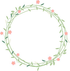 daisy spring and easter flower wreath