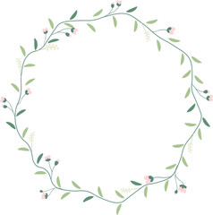 Obraz premium daisy spring and easter flower wreath