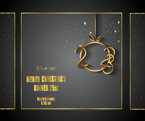 Fototapeta na wymiar 2023 Merry Christmas background for your seasonal invitations, festival posters, greetings cards. 