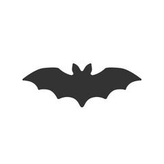 Halloween bat silhouette. Vector illustration