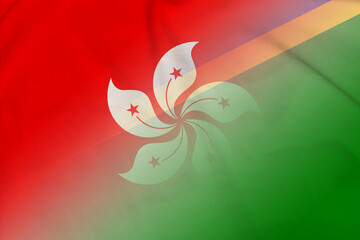 Hong Kong and Solomon Islands official flag international negotiation SLB HKG