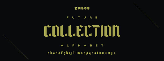 COLLECTION Minimal urban font. Typography with dot regular and number. minimalist style fonts set. vector illustration