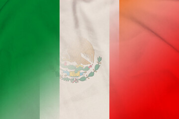 Ireland and Mexico national flag transborder contract MEX IRL
