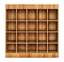 brown wood bookshelf