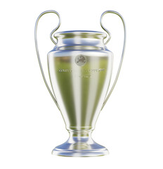 Coppa champoions lega calcio, illustrazione 3d