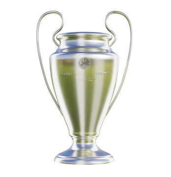 Coppa champoions lega calcio,  illustrazione 3d