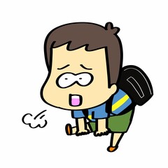 ダルそうな男の子