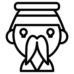 chinese old man icon