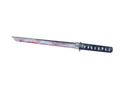 watercolor painting katana japanese sword png.