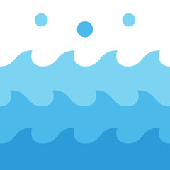 ocean wave flat icon