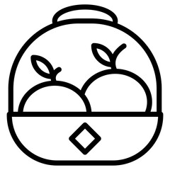 fruit bouquet icon