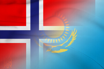 Norway and Kazakhstan government flag international relations KAZ NOR
