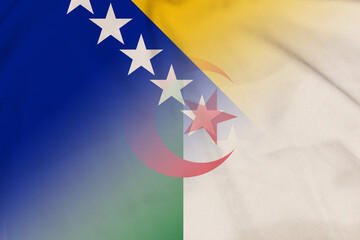 Bosnia and Herzegovina and Algeria national flag transborder negotiation DZA BIH