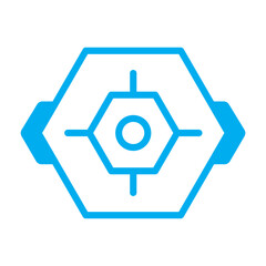 Futuristic Hud Shape Illustration