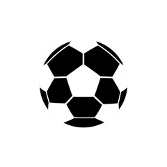 soccer ball icon vector. simple flat shape soccer symbol