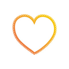Fototapeta premium Greadient love hearts illustration isolated on png Transparent background