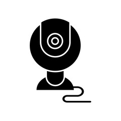 computer webcam icon vector. isolated simple flat shape
