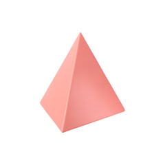 Vector 3d pyramid. Realistic 3d object.