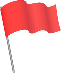 red flag symbol icon