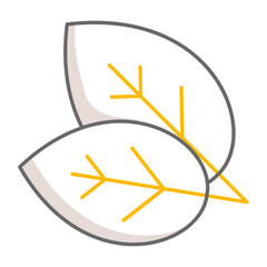 Leaf peeping Vector Icon Design, Autumn or Fall activities Symbol, Dry weather Sign, Temperate climates Elements Stock illustration, Green and Yellow Leaf Concept