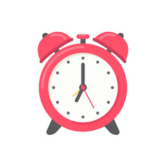 Loud alarm clock alerts wake up time and schedule.