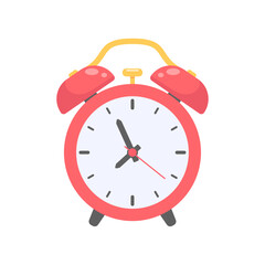 Loud alarm clock alerts wake up time and schedule.