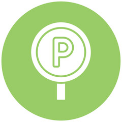 Parking Tag Icon Style