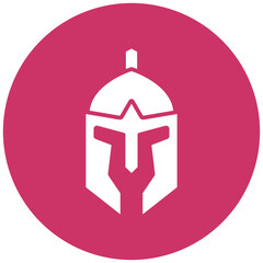 Roman Helmet Icon Style