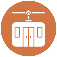 Cable Car Icon Style