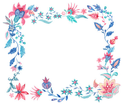 Beautiful png floral illustration with hand drawn watercolor plant. Stock clip art.