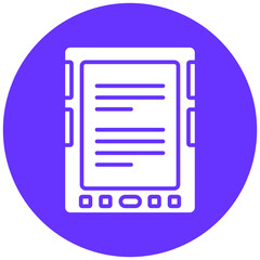 E-Book Reader Icon Style
