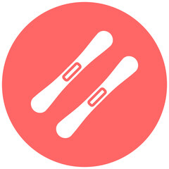 Skis Icon Style