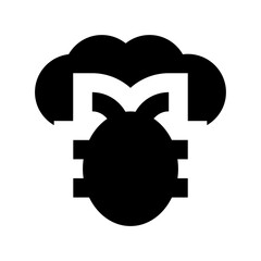 Cloud Bug Vector Icon